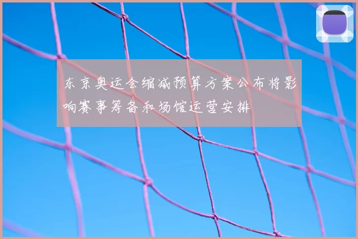 东京奥运会缩减预算方案公布将影响赛事筹备和场馆运营安排